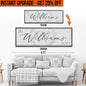 Upgrade Your 'Family Sign' (Style 3) Canvas To 20x60 Inches