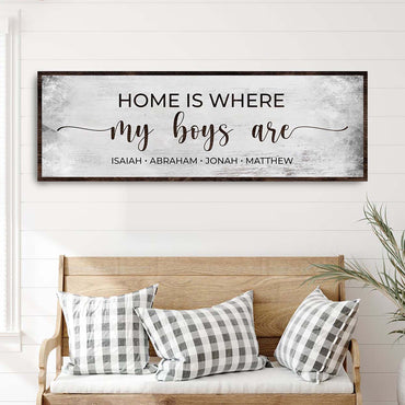 Home Is Where My Boys Are Sign II