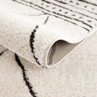 Keone Black & White Thick Rug