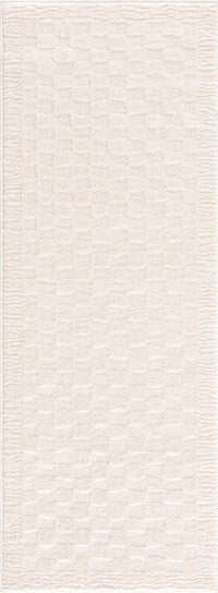 Leryn Ivory Checkered Area Rug