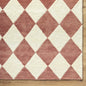 Almeda Diamond Washable Wool Rug