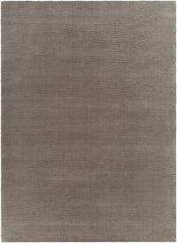Brockton Solid Gray Wool Rug