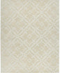Fyffe Embossed Beige Wool Area Rug