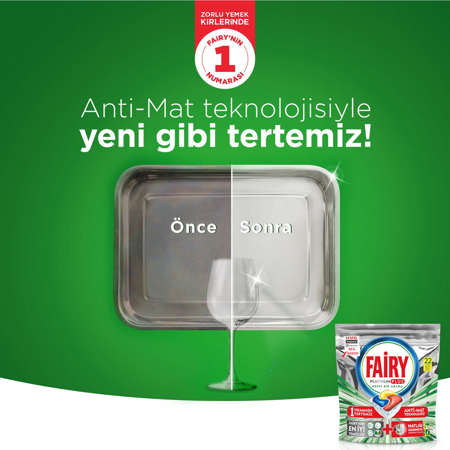 Fairy Bulaşık Makinesi Tableti 40 Adet