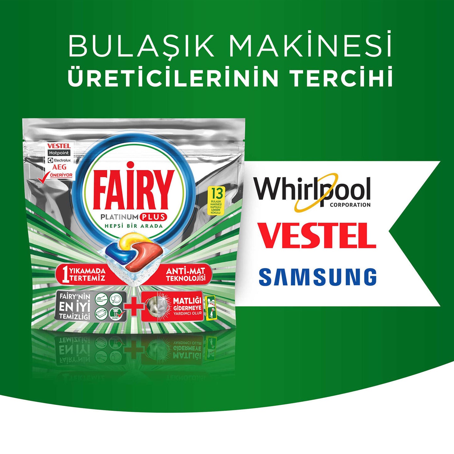 Fairy Bulaşık Makinesi Tableti 40 Adet