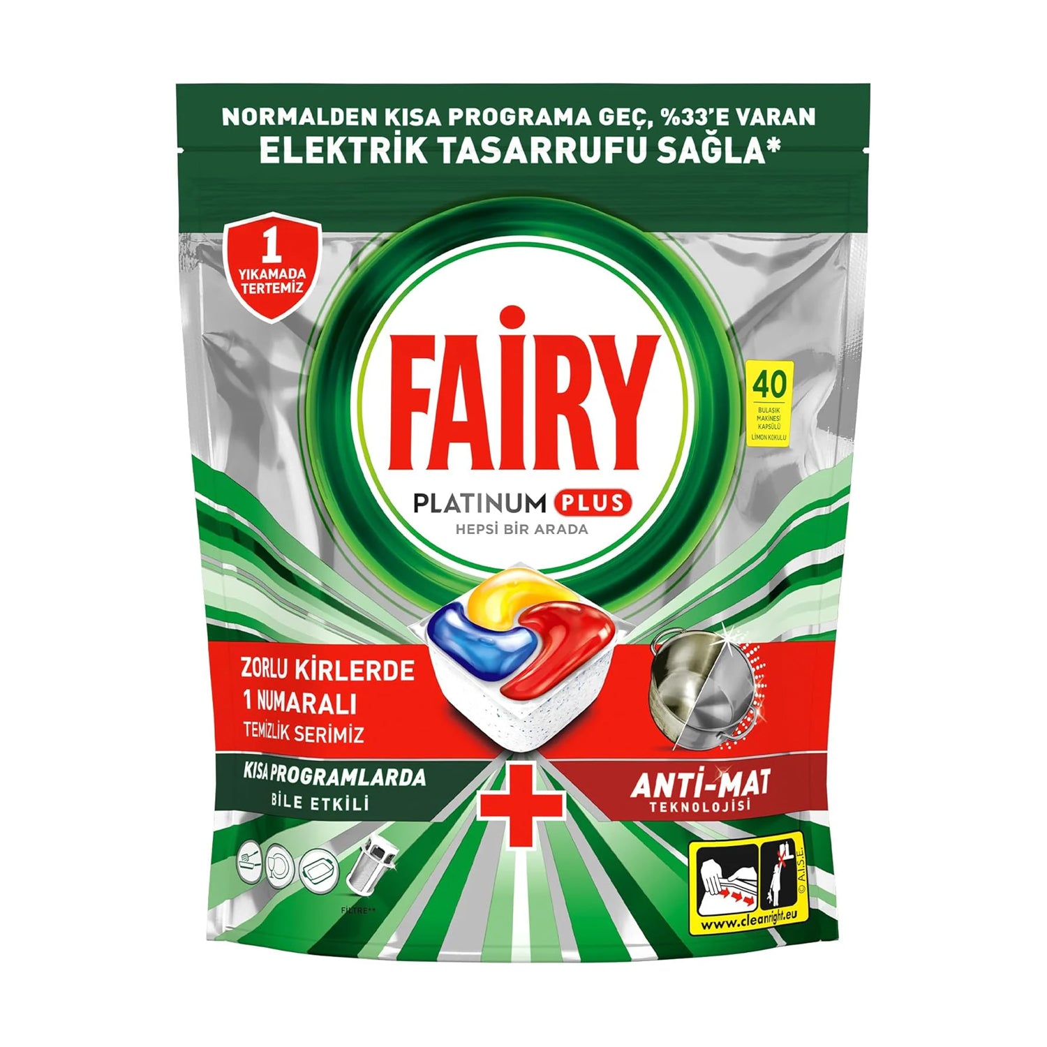 Fairy Dishwasher Tablet 40Pc