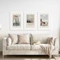 Claude Monet Art Set of 3 Beach Posters Decor