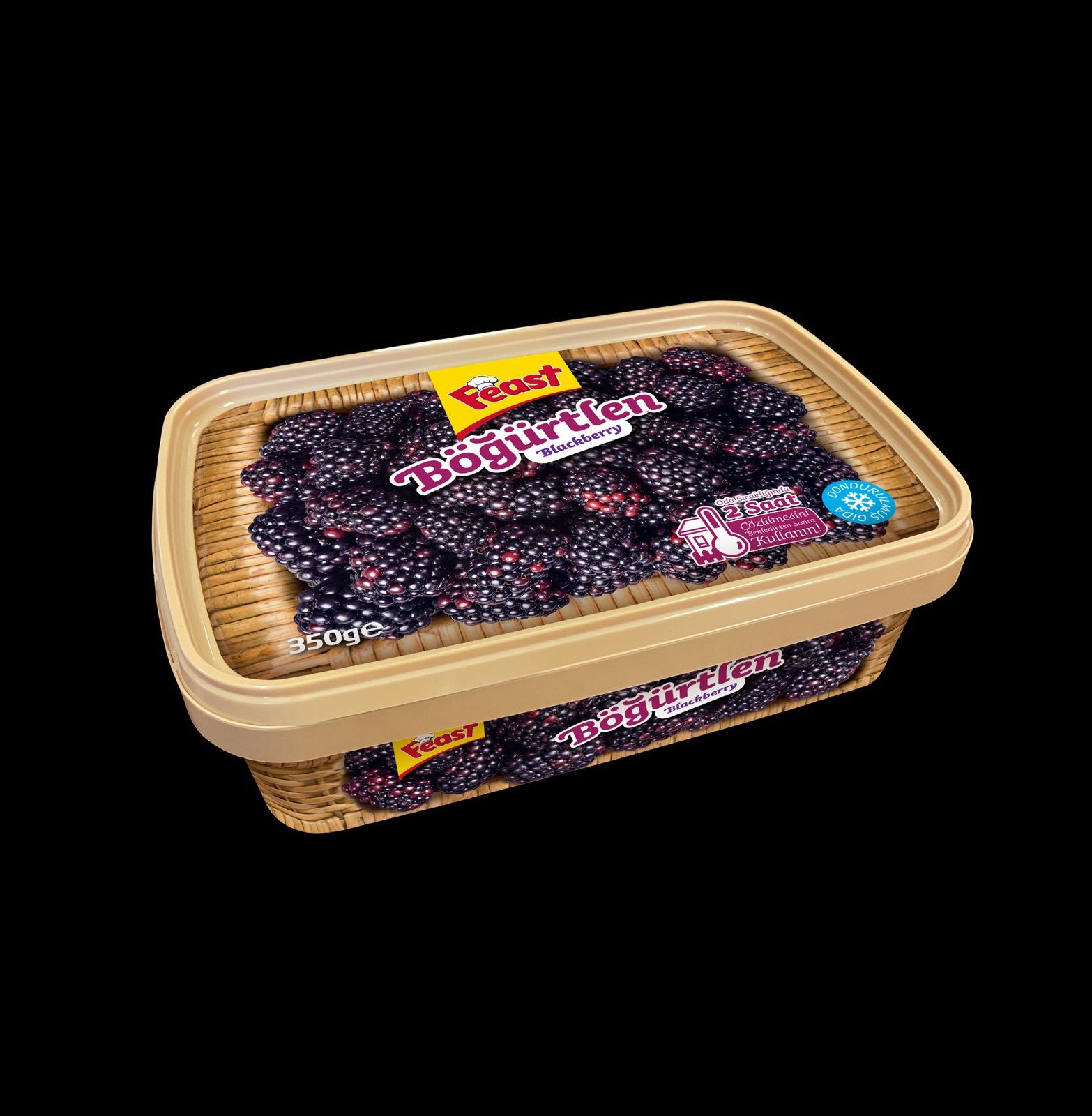Feast Frozen Blackberry, Donuk Bogurtlen, 350gr