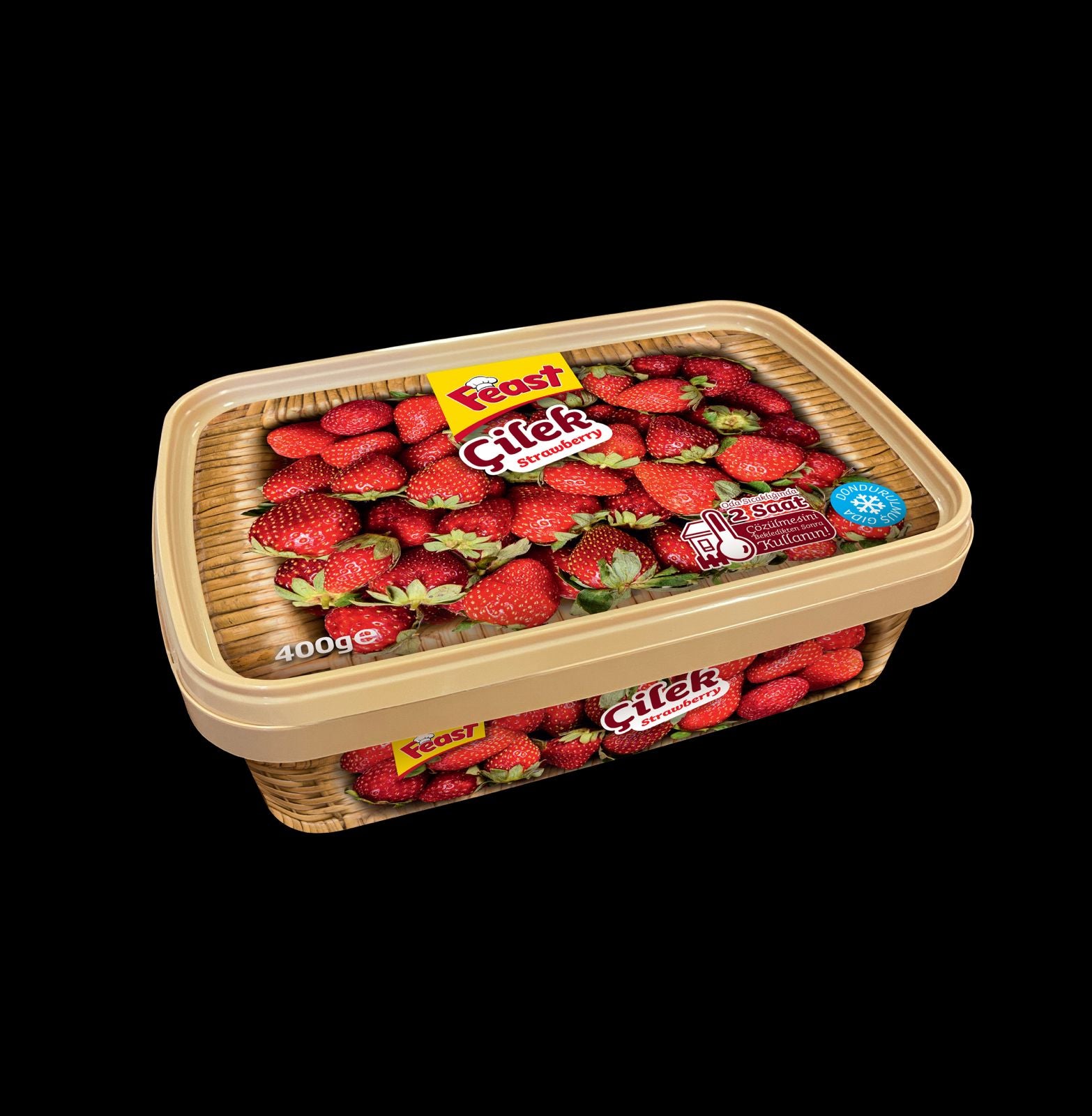 Feast Frozen Strawberry, Donuk Cilek, 400gr