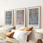 Modern Art Nouveau William Morris Set of 3 Prints