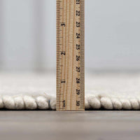 Ginter Handmade Beige Wool Rug - Clearance