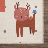 Colorful Hopscotch Washable Kids Rug