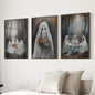 Moody Halloween Ghosts Trendy Wall Art Poster