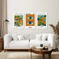 Modern Abstract Flower Marker Set of 3 Piece