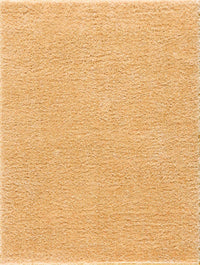 Faina Gold Yellow Washable Shag Rug