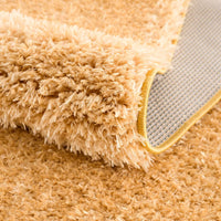 Faina Gold Yellow Washable Shag Rug