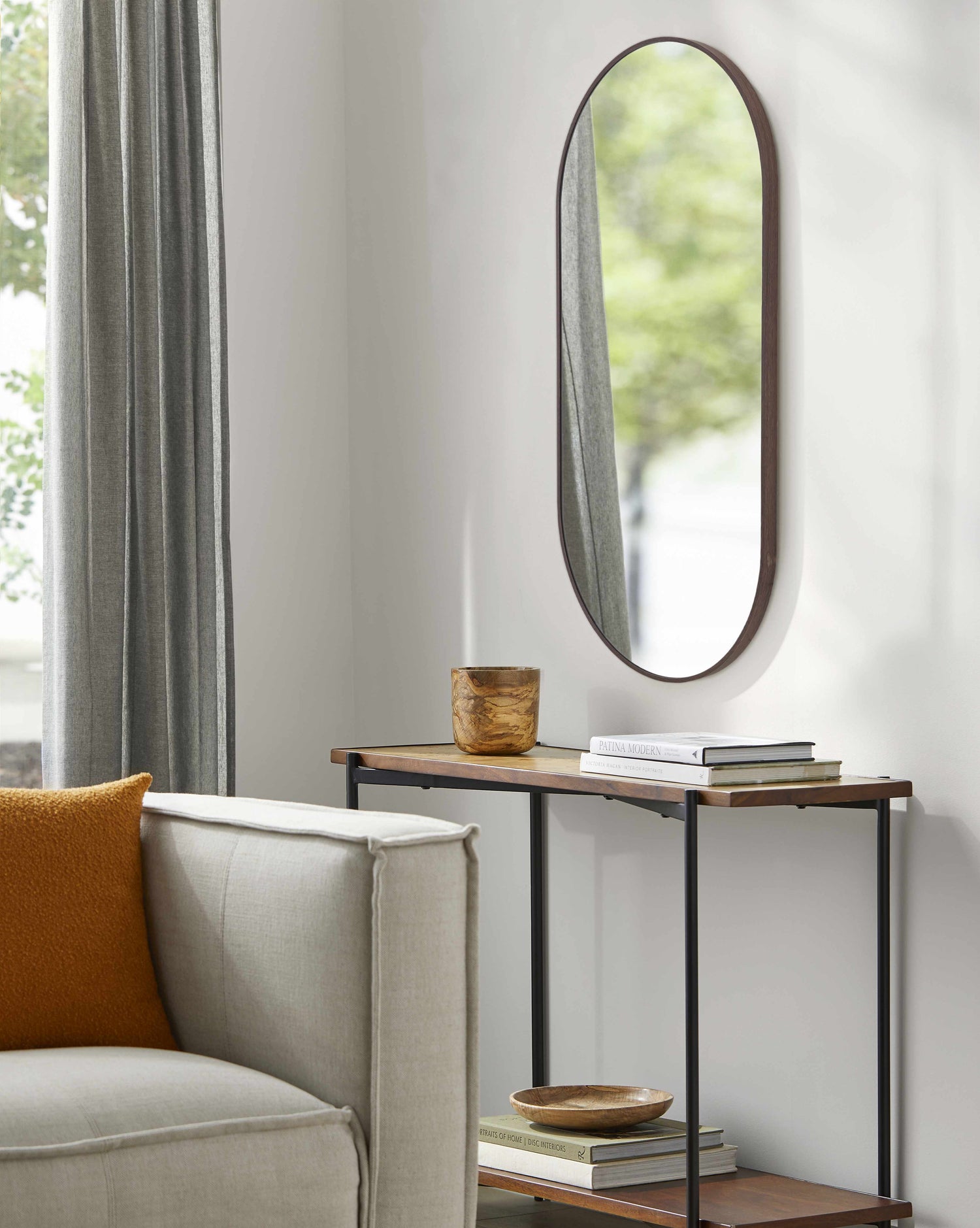 Hagenburg Dark Brown Mirror