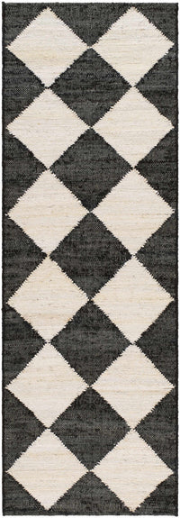 Vivir x Livabliss Antho Black Diamonds Jute Rug