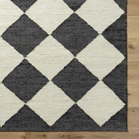 Vivir x Livabliss Antho Black Diamonds Jute Rug