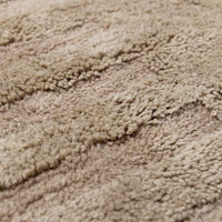 Washable Handmade Wool Rug - Brown
