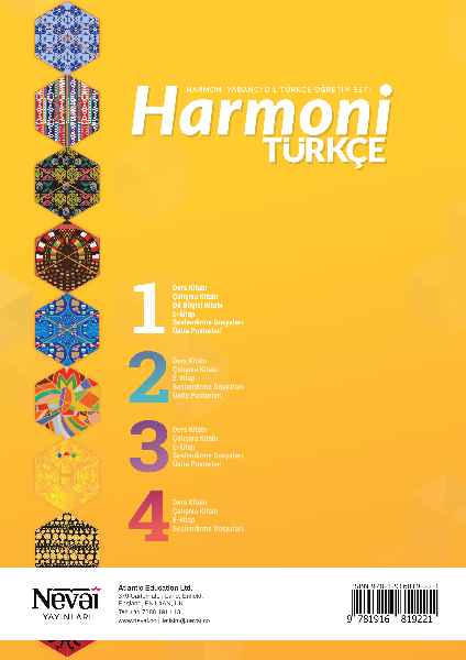 Harmoni Türkçe 1 Dil Bilgisi Kitabı