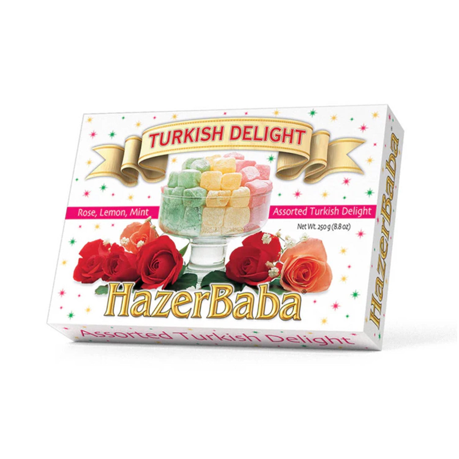 Hazerbaba Rose-Lemon-Mint Turkish Delight 454G