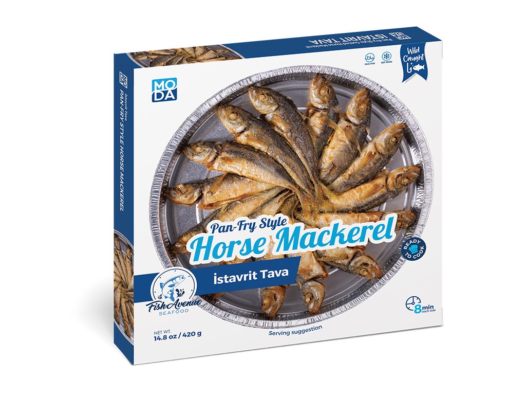 Moda Pan Fry Style Horse Mackarel (Istavrit Tava), 14.8oz (420g)