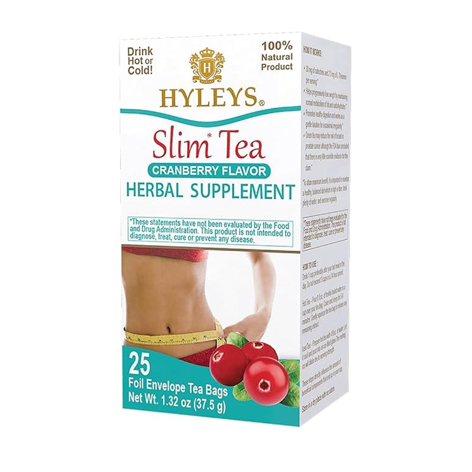 Hyleys Cranberry Slim Tea 25Tb