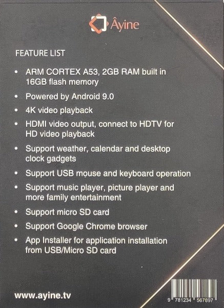 AYiNE TV (Ezan için) HDMI TV Stick with Azan Clock