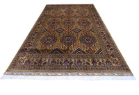 Hand-Knotted Afghani Zerkhaki Wool Rug – 6’7″  x  10’2″