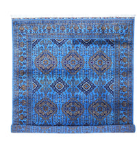 Hand-Knotted Afghani Zerkhaki Wool Rug – 6’7″  x  9’3″