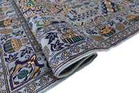 Hand-Knotted Afghani Zerkhaki Wool Rug – 3’4″  x  4’11″
