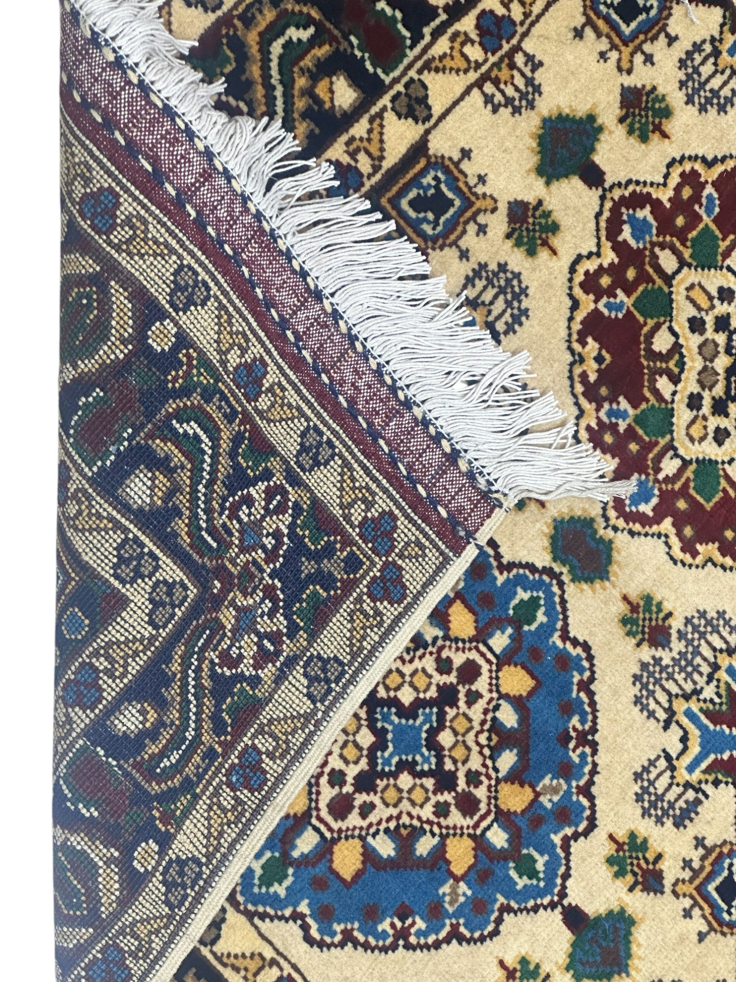 Hand-Knotted Afghani Kashi Wool Rug – 2’9″  x  4’4″