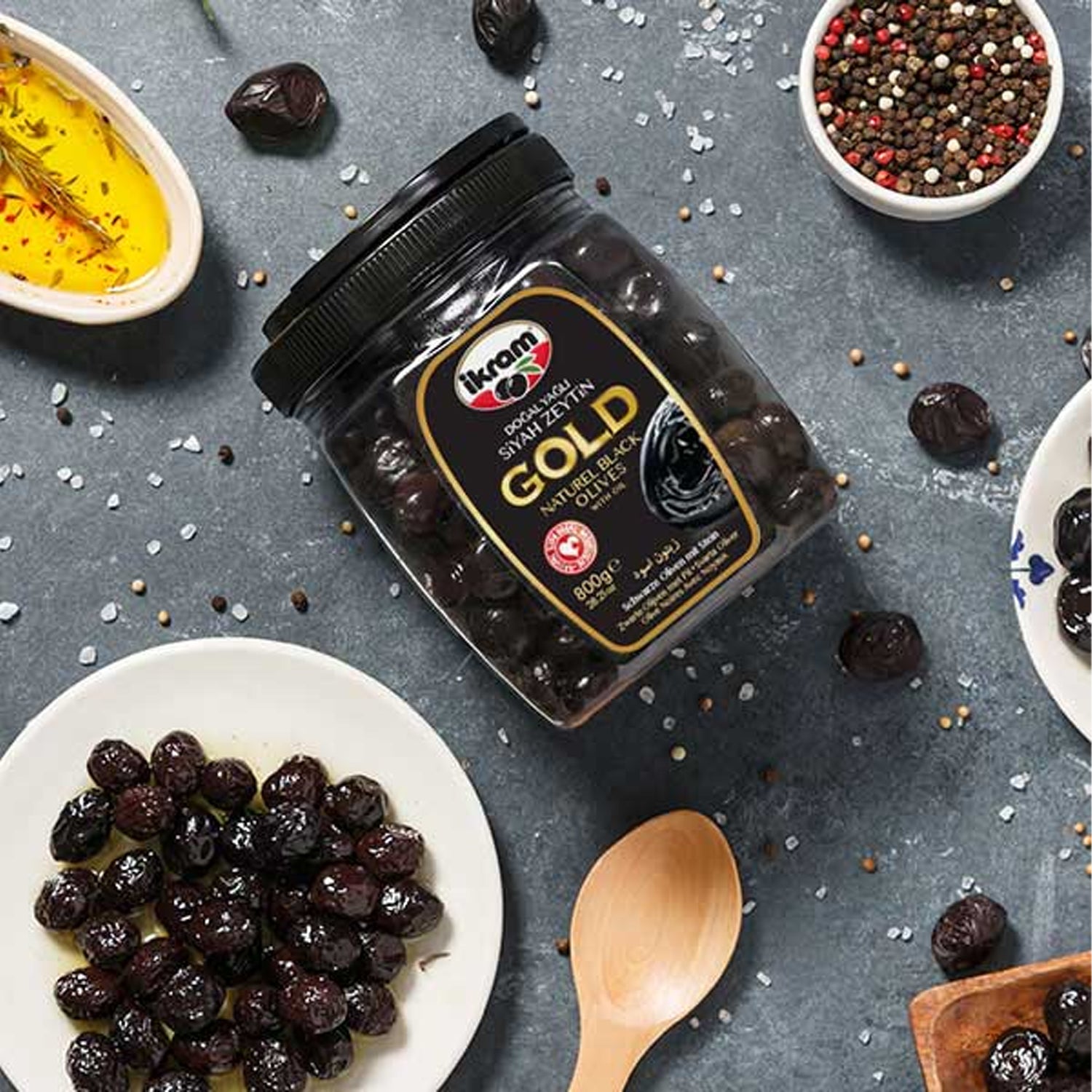 Ikram Black Olv Gold Sele 800G