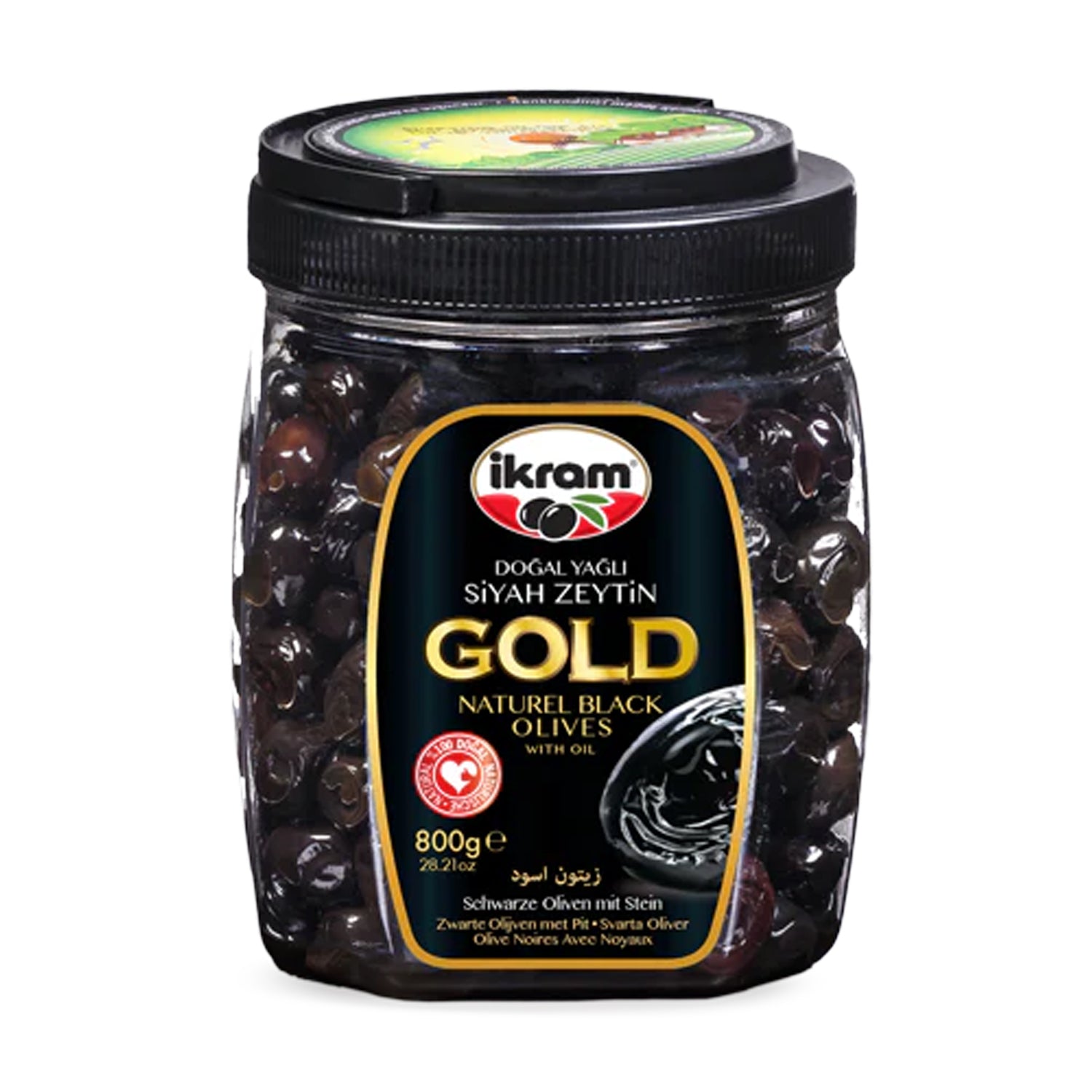 İkram Siyah Olv Altın Sele 800G