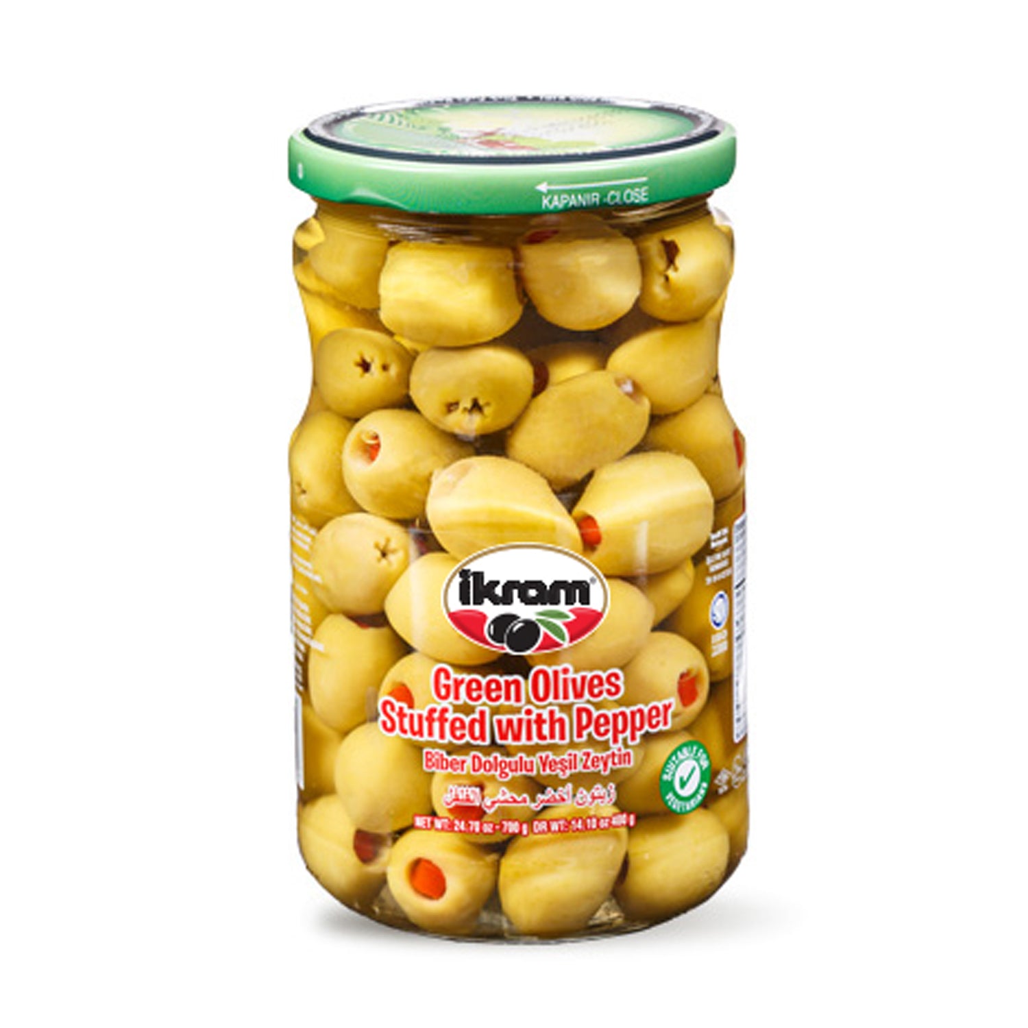 Ikram Green Olive Red Pepper 700G
