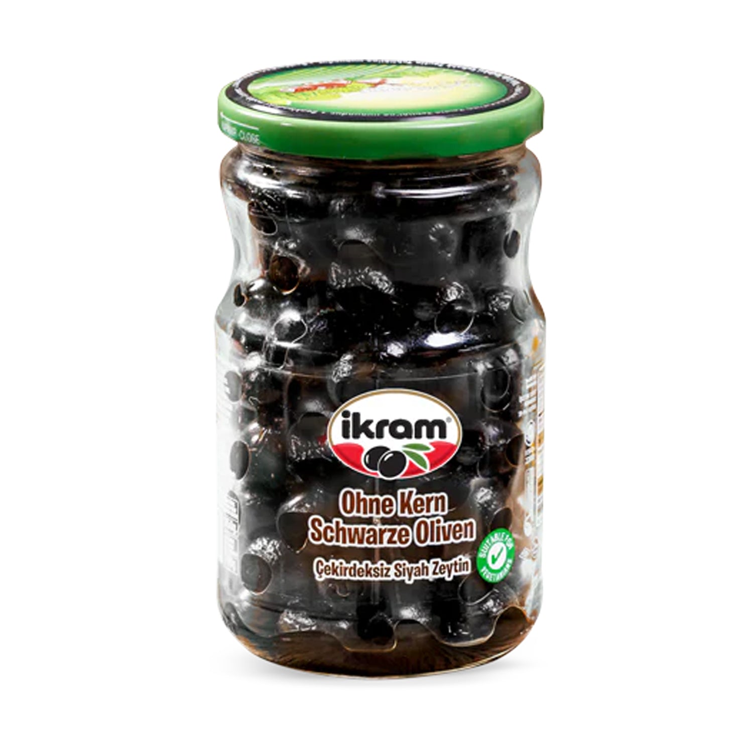 Ikram Pitted Black Olv 350G