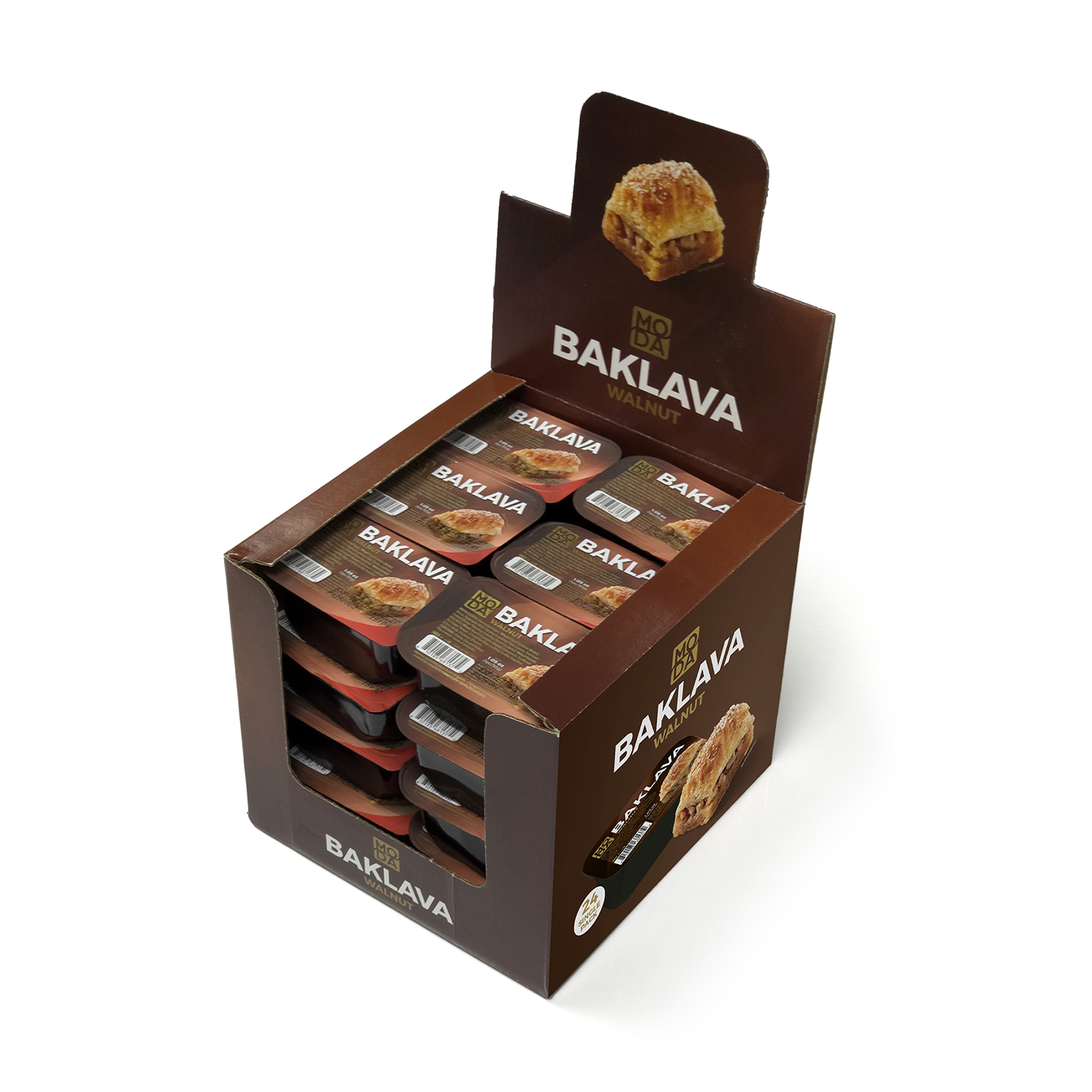 Moda Çift Fıstıklı Baklava Hediye Paketi, 9 Adet, 12oz (340g)