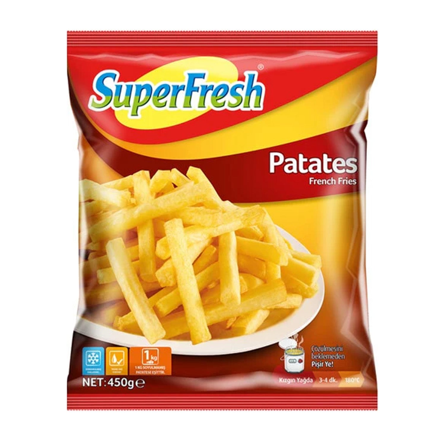 Süper Taze Patates Kızartması 450G