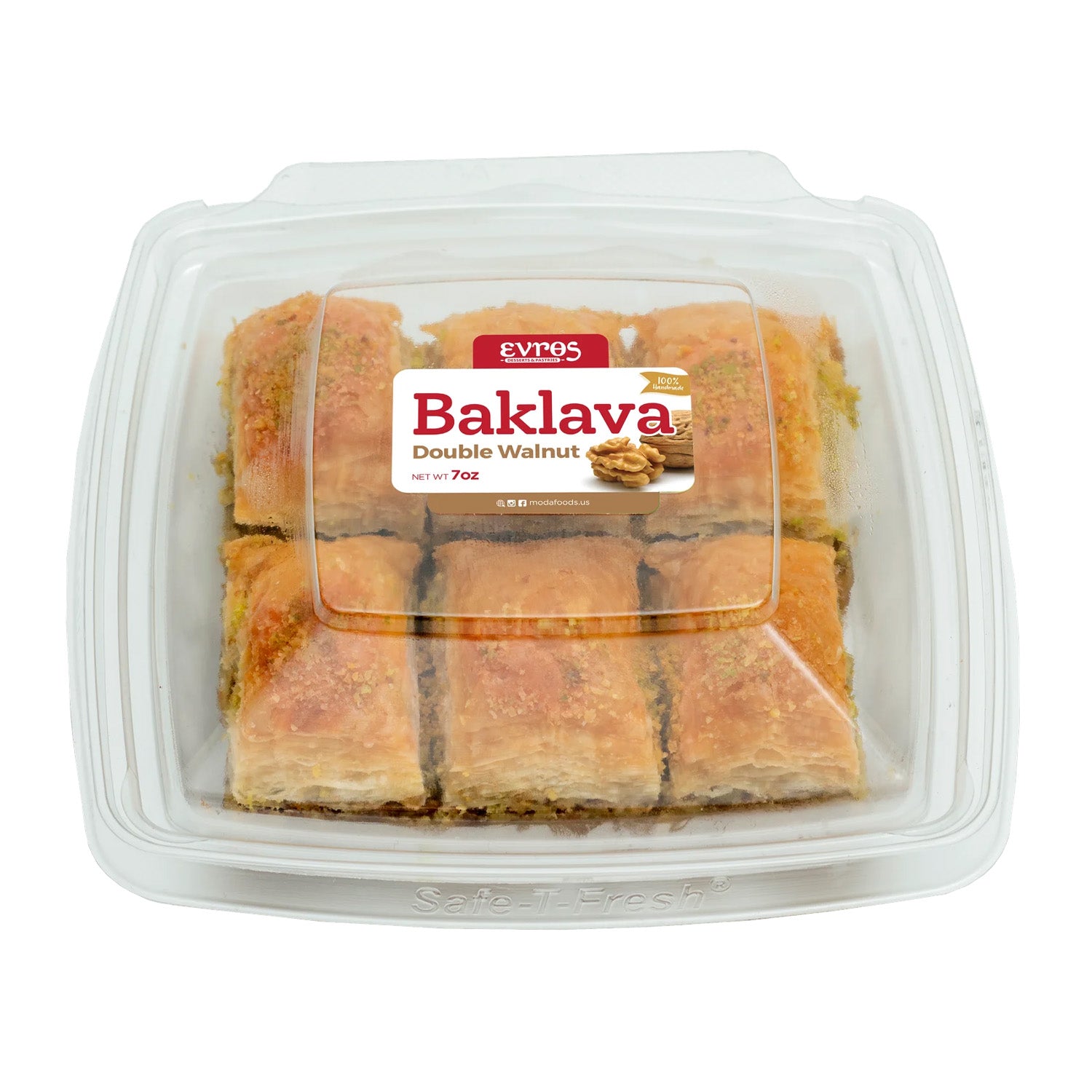 Evros Baklava Walnut 7Oz
