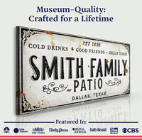 Family Patio Sign