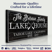 Family Lake House Paddle Sign II