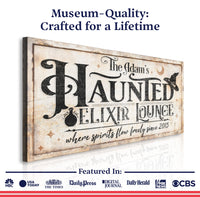 The Haunted Elixir Lounge Halloween Sign II
