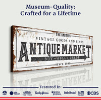 Vintage Antique Market Sign II