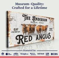 Red Angus Sign