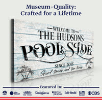 Personalized Poolside Sign II