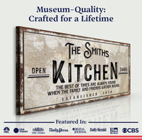 Family Kitchen Sign