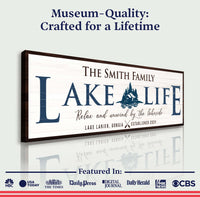 Personalized Lake Life Sign
