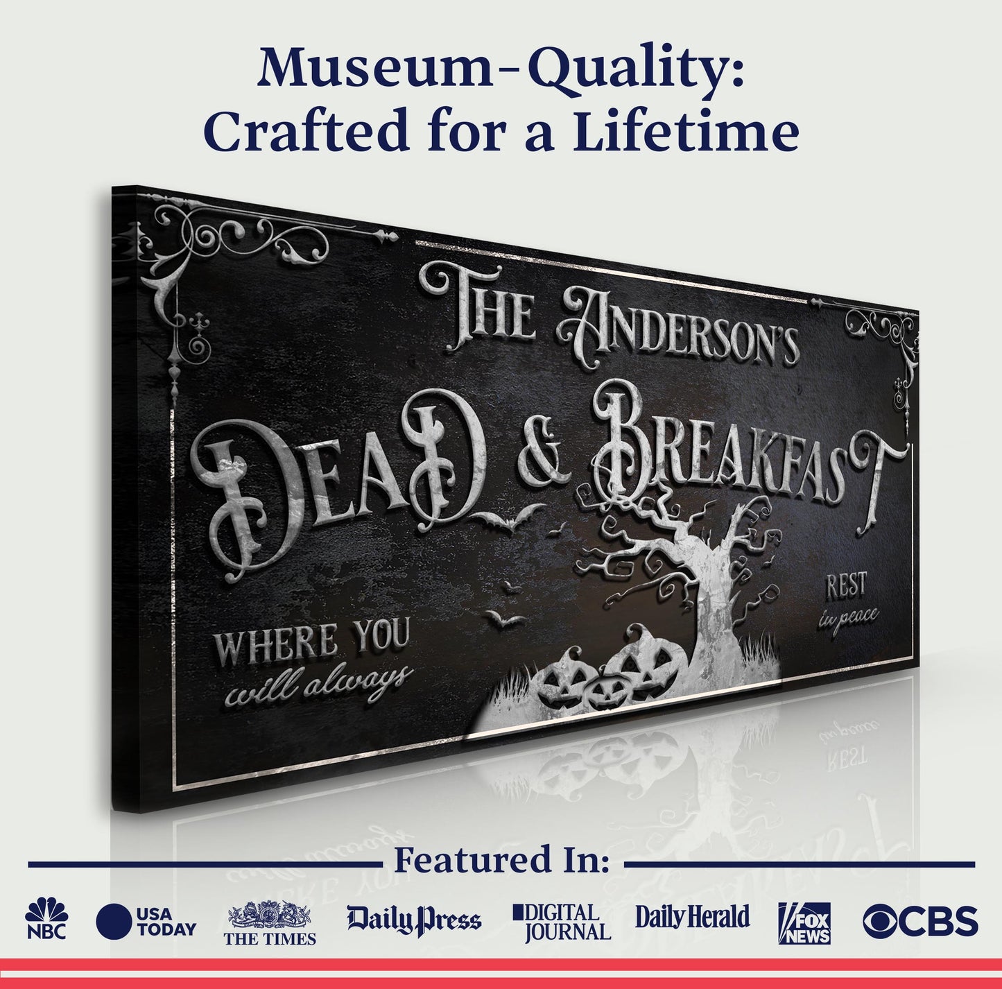 Personalized Dead & Breakfast Sign II