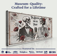 Till Death Do Us Part Skeleton Couple Sign II